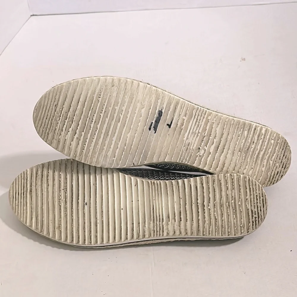ALDO Black and White Women's Espadrille ballet Flats 8.5